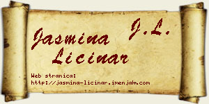 Jasmina Ličinar vizit kartica